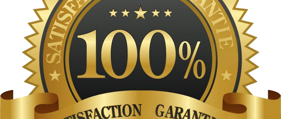 100 Guarantee Seal 1 Copy - Label (940x400), Png Download
