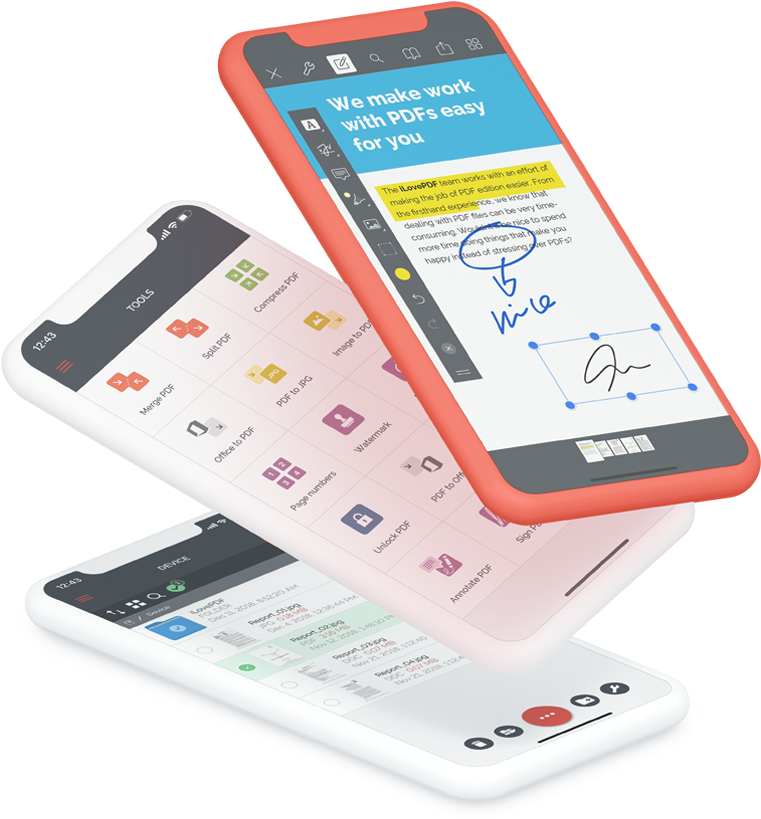 Ilovepdf Mobile - Iphone (800x847), Png Download