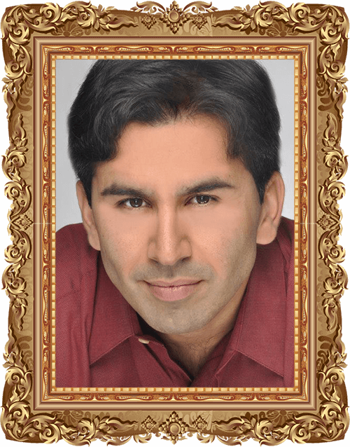 Sumeet Verma - Marco Vintage De Madera (500x638), Png Download
