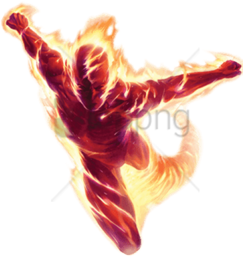 Free Png Download Human Torch Flames Png Images Background - Human Torch Png (480x670), Png Download