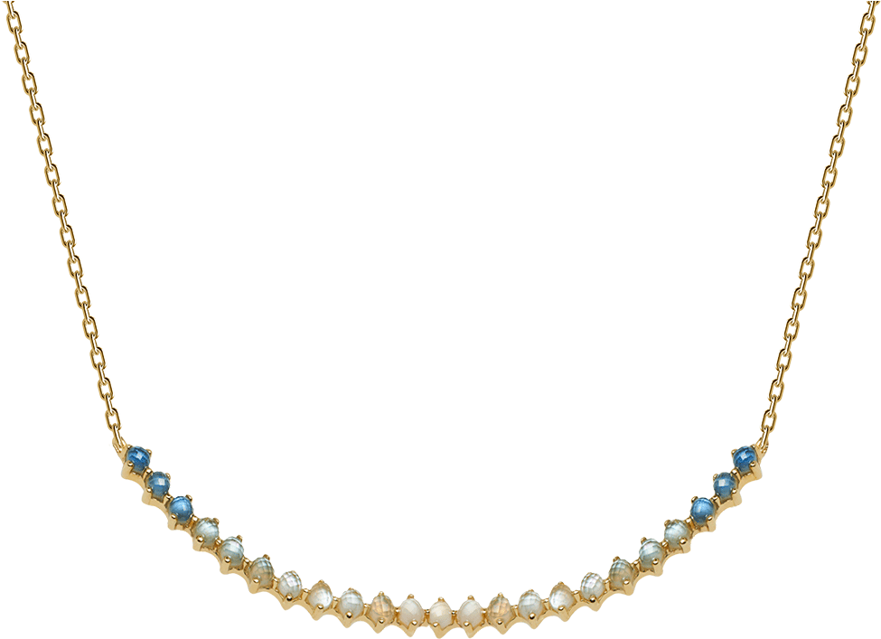 Azure Gold Necklace - Necklace (1000x1000), Png Download
