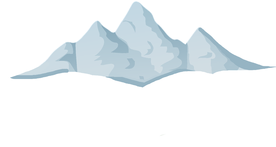 Ftestickers Mountain Cold Blue White Grey Mou Ⓒ (1024x1024), Png Download