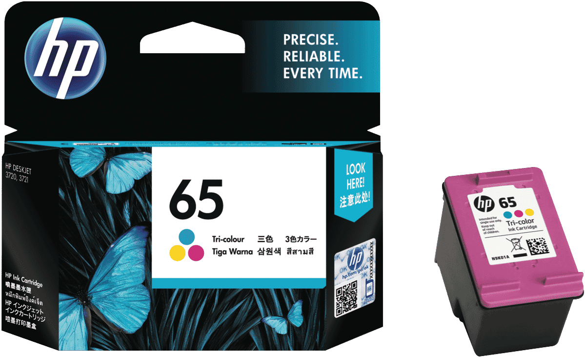 Details About New Hp N9k01aa 65 Tri-colour Ink Cartridge - Hp 803 Colour Cartridge (1199x733), Png Download