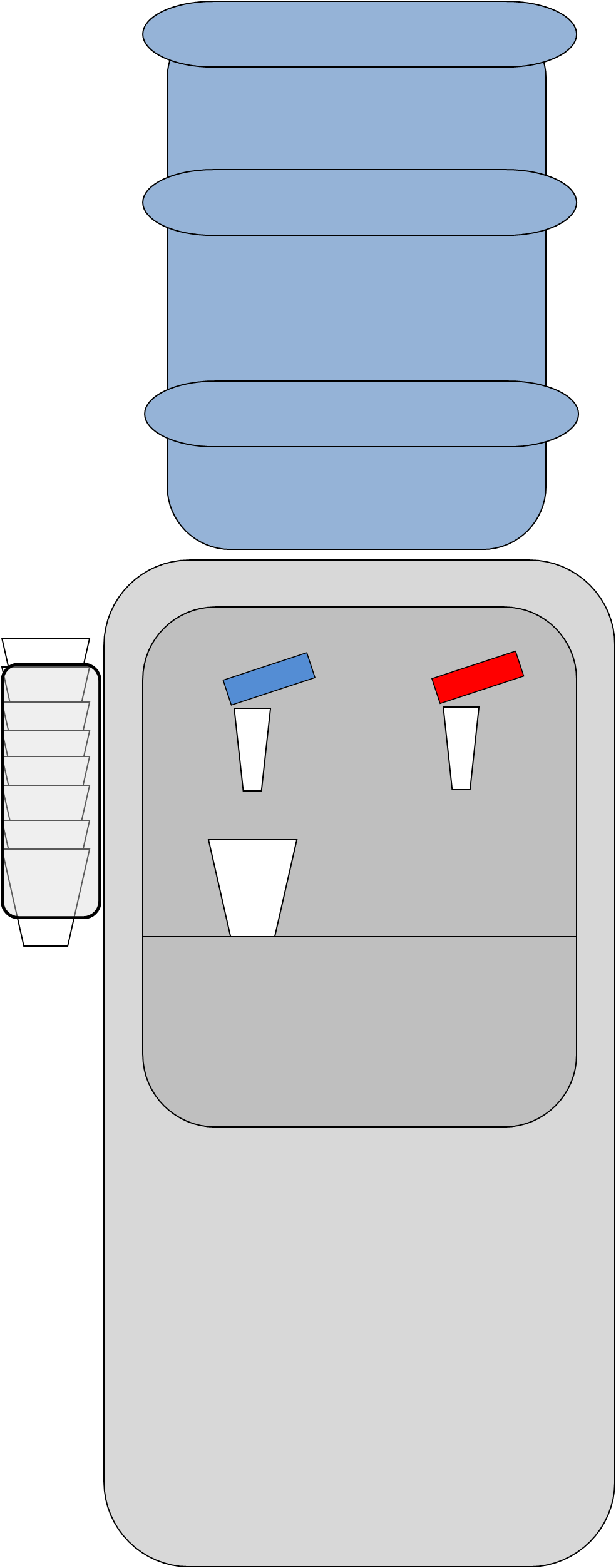 Image Royalty Free Library Fridge Clipart Vector - Water Dispenser Clipart (984x2506), Png Download