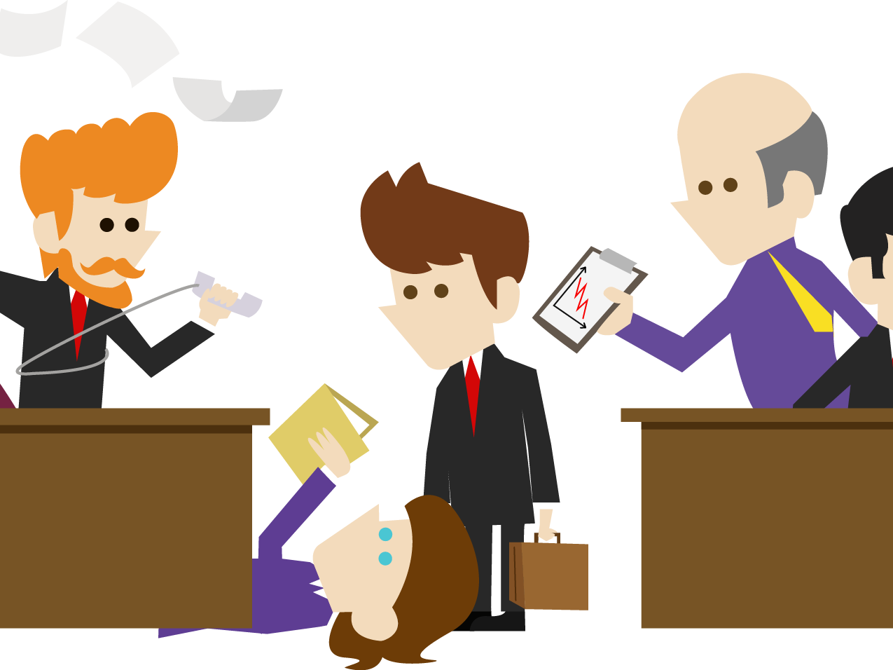 Home Office Chaos - Chaos Office (1275x956), Png Download