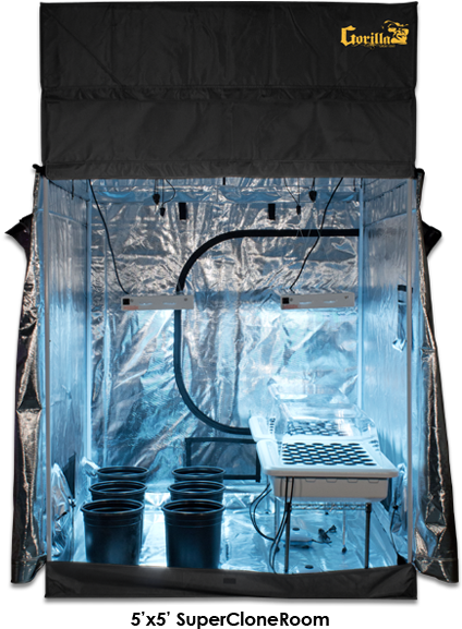 5′ X 5′ Super Clone Grow Room - Banner (650x600), Png Download