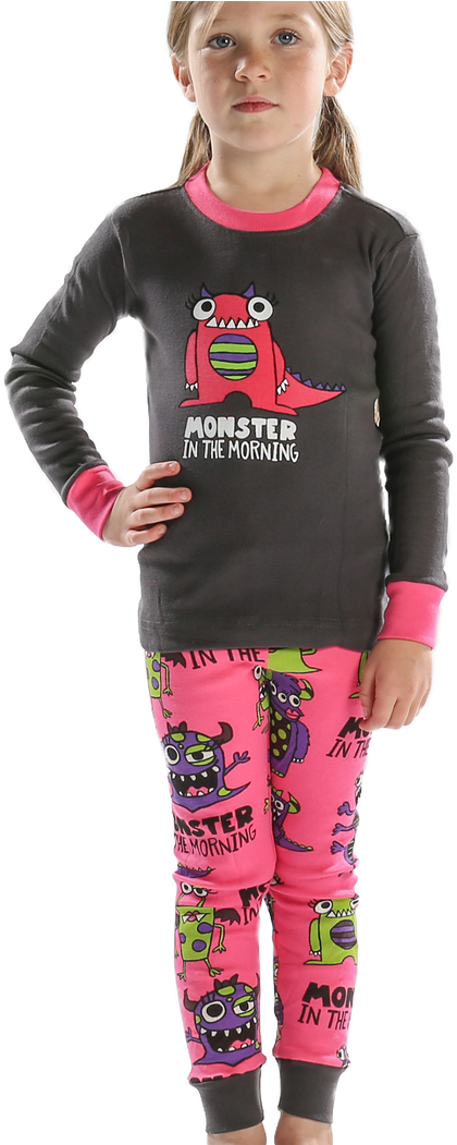 Monster In The Morning Girl - Girl (863x1050), Png Download