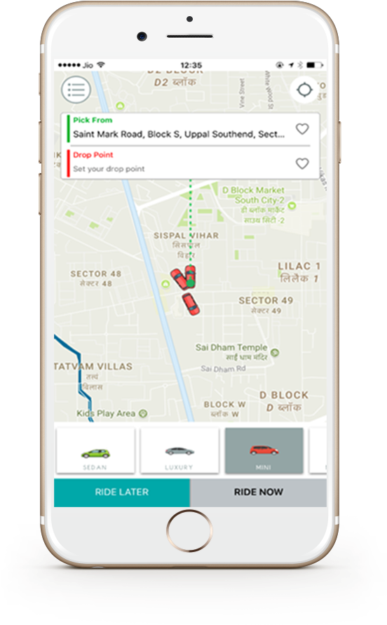 Uber Clone App Development - Iphone (1000x1000), Png Download