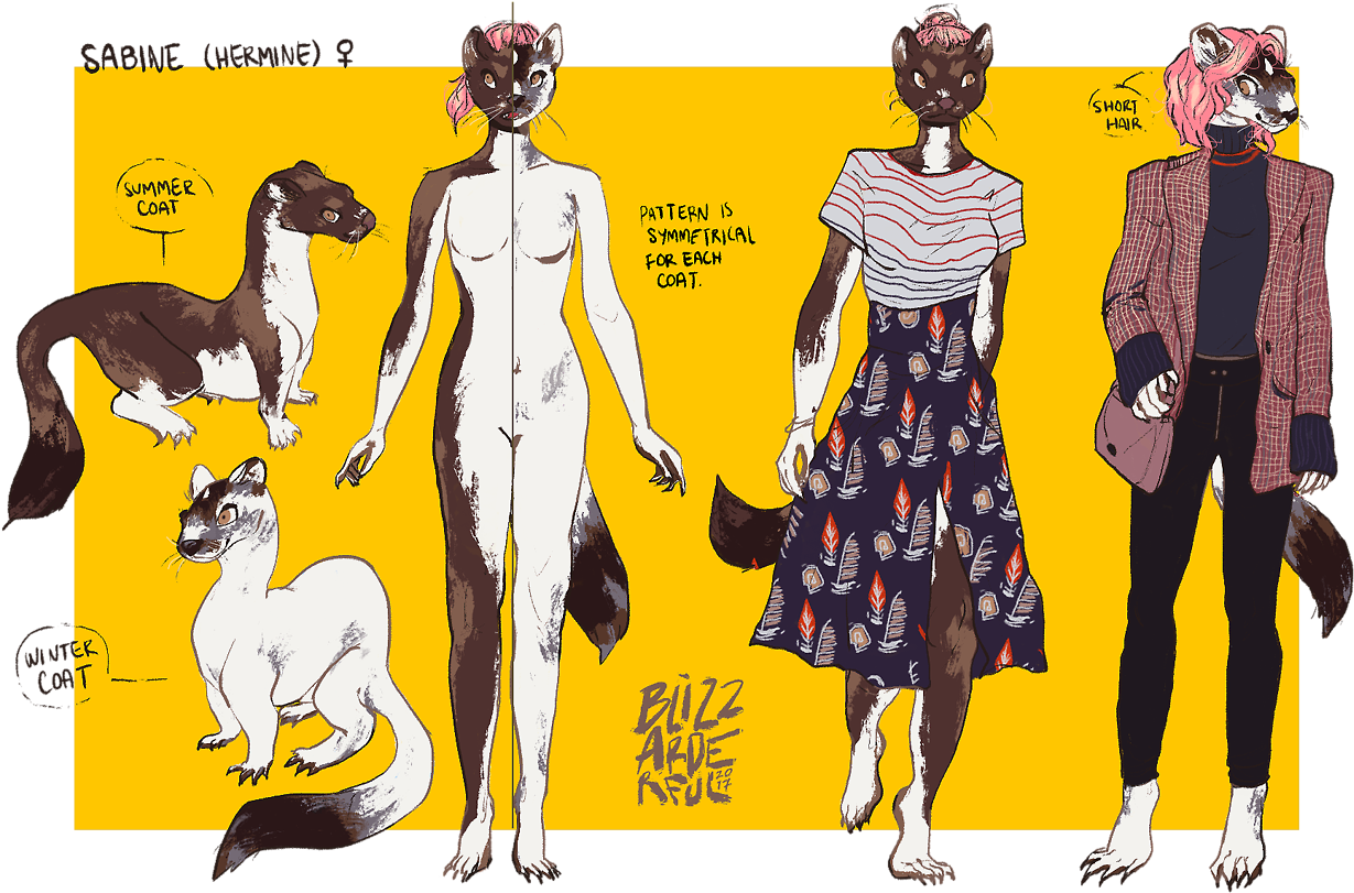 “designed Myself A Stoat For Fun Called Sabine, But - Illustration (1280x845), Png Download