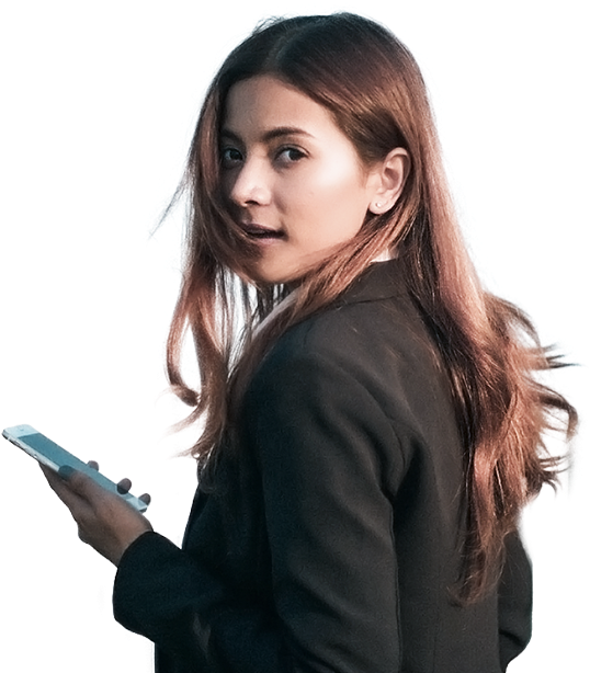 Geo Targeting - Advertising Girl Png (555x613), Png Download