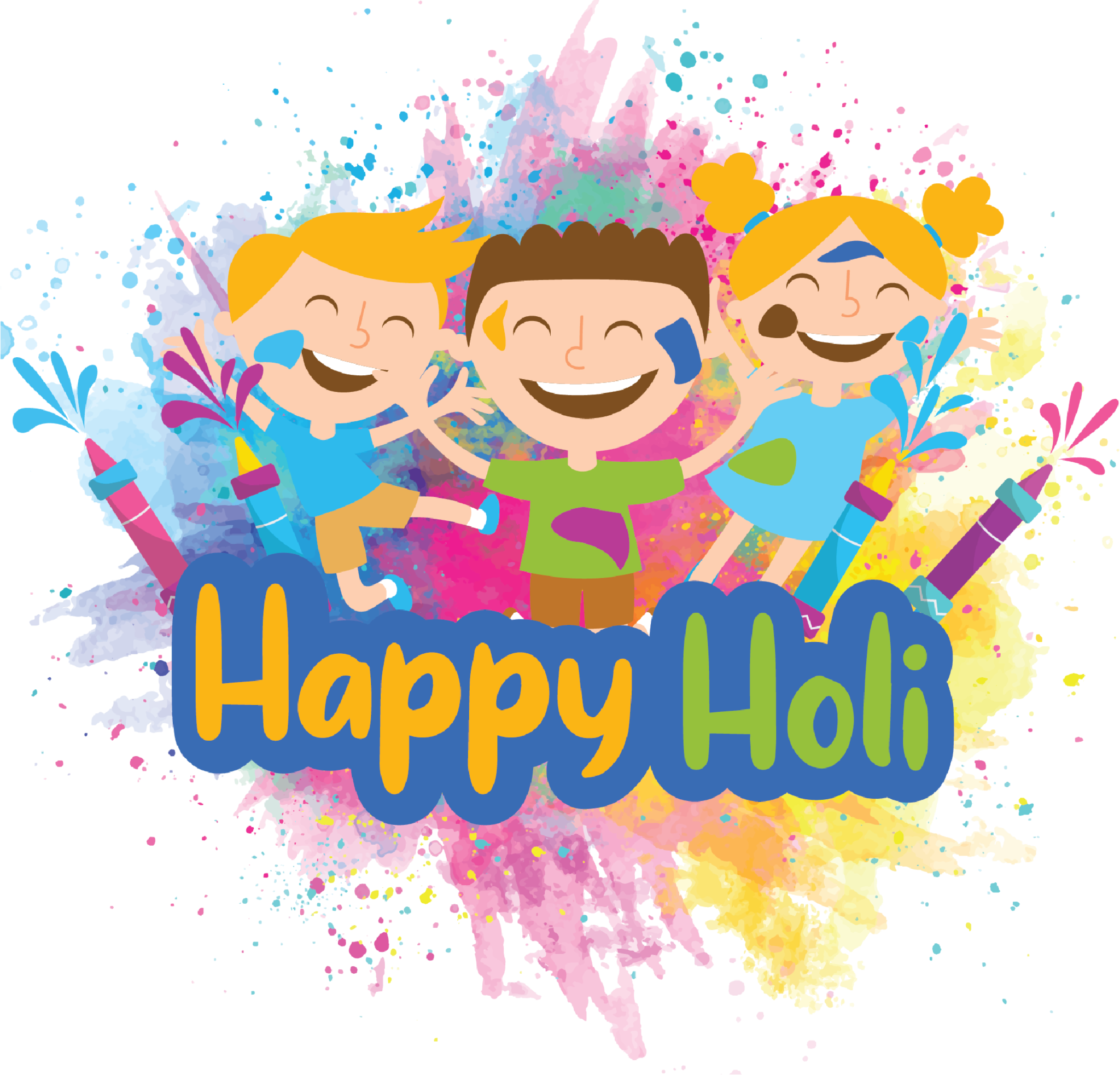 Load Image Into Gallery Viewer, Happy Holi Tshirt - Illustration (2048x1965), Png Download