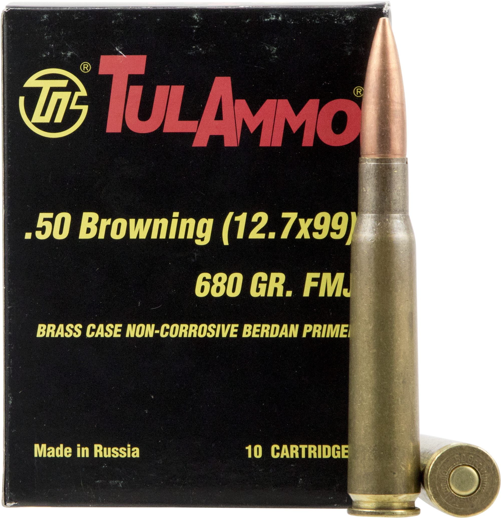 Tulammo Ta127091 Centerfire Rifle 50 Browning Machine - Tulammo (2175x2202), Png Download
