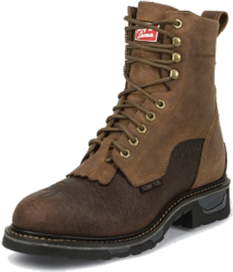 Httpwww - Atwoodsoutdoors - Comimagesjustintltw4014 - Justin Western Boots Men Pebble Brown (700x700), Png Download