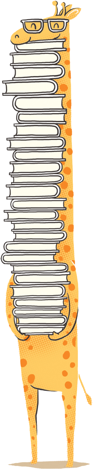 Book Lover - Giraffe Book Tattoo (2048x2048), Png Download