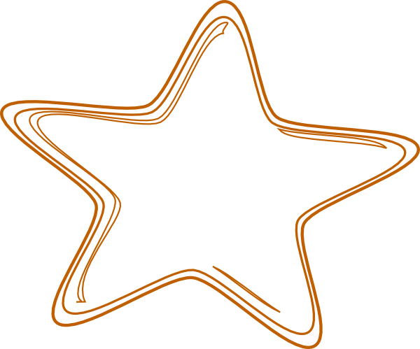 Star Outline Clip Art - Star (600x499), Png Download