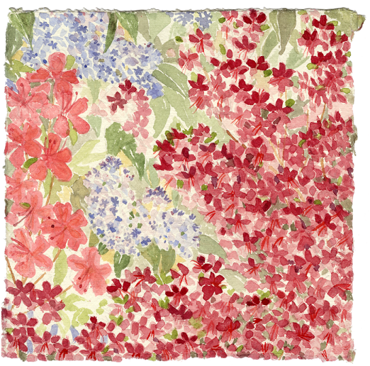 Watercolor, Gouache & Pastel - Quilt (543x540), Png Download