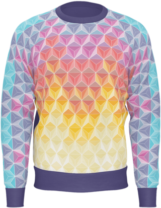 Honeycomb Hues - Long-sleeved T-shirt (480x480), Png Download