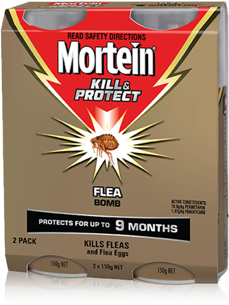 Mortein Kill & Protect Flea Bomb Twin Pack - Mortein Bomb (500x500), Png Download