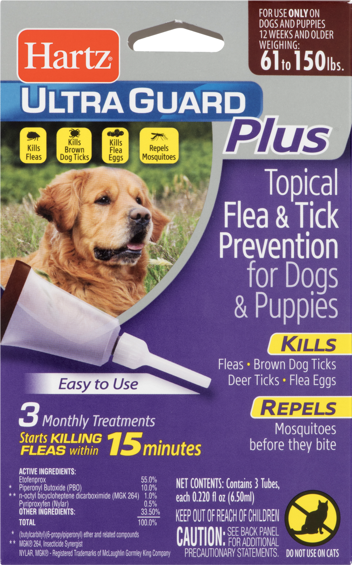 Hartz Ultraguard Plus Flea And Tick Drops For Large - Hartz Ultraguard Plus Flea & Tick Drops Plus For (1800x1800), Png Download