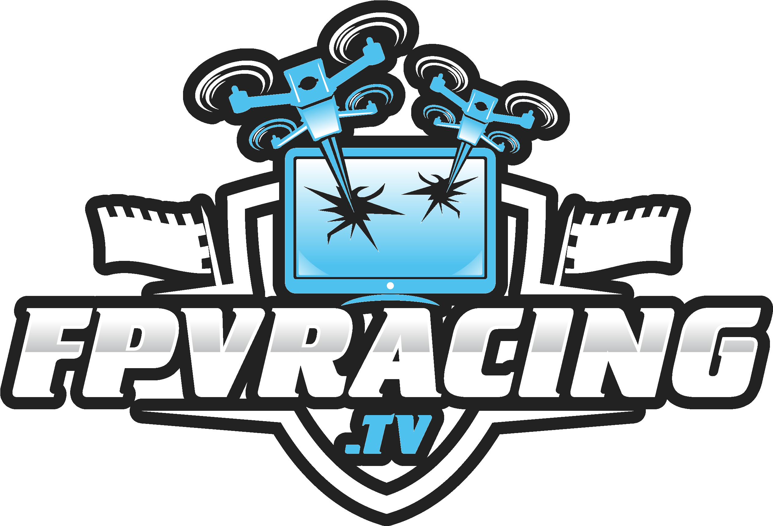 Fpv Racing Television Logo - Fpv Drone Racing Logo (2900x1959), Png Download