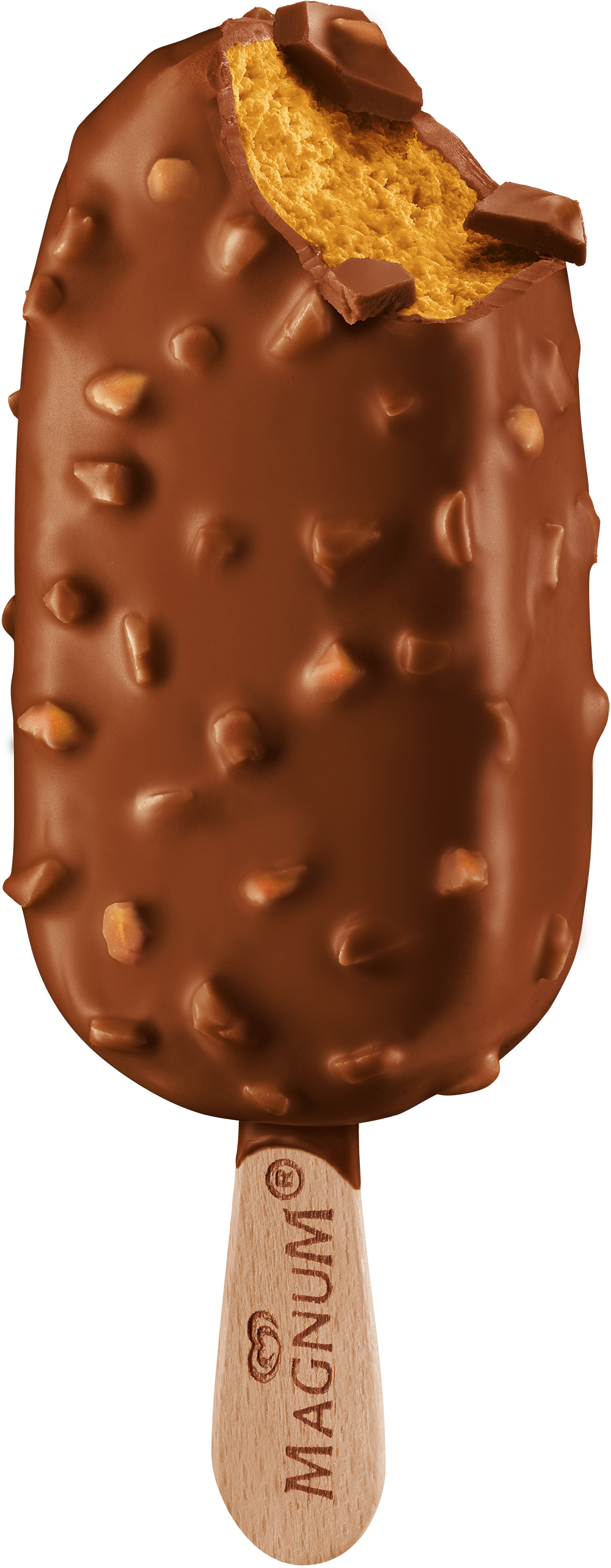 Magnum Ice Cream Hazelnut (1000x2566), Png Download