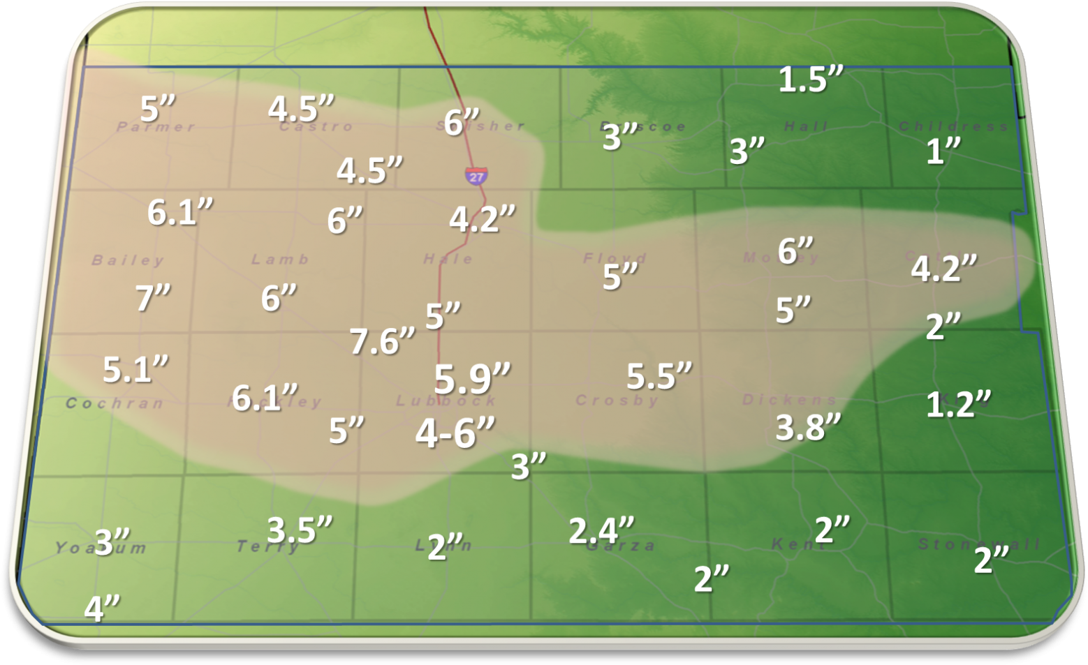 Snowfall Totals For Feb 26-28 As Reported To Our Office - February 26 (1600x962), Png Download