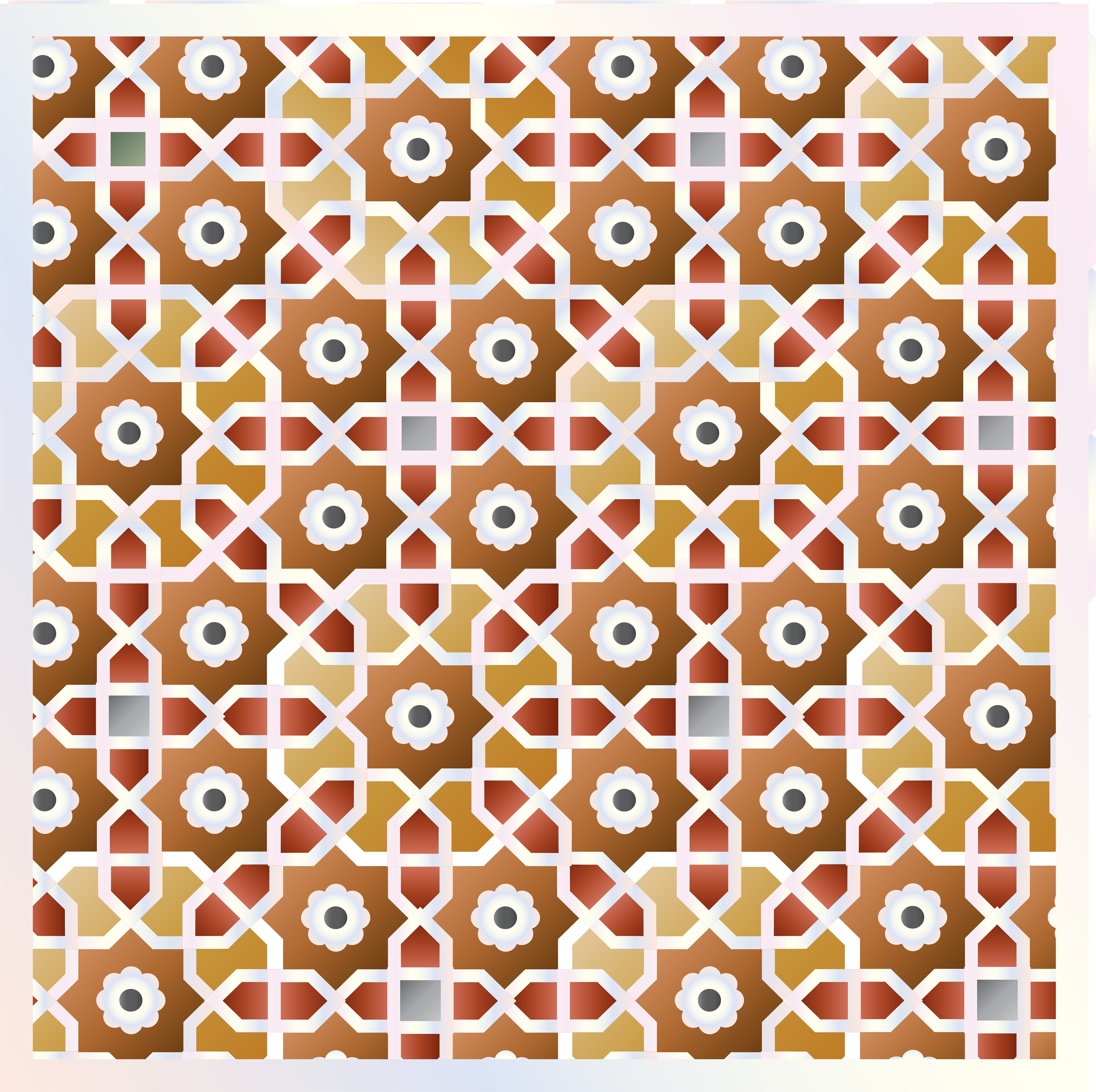 These Patterns Are Taken From The Exterior Ornamentation - Tomb Of I'timād-ud-daulah (3840x3827), Png Download