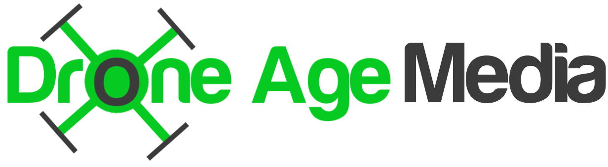 Drone Age Media Logo White - Graphic Design (1296x396), Png Download