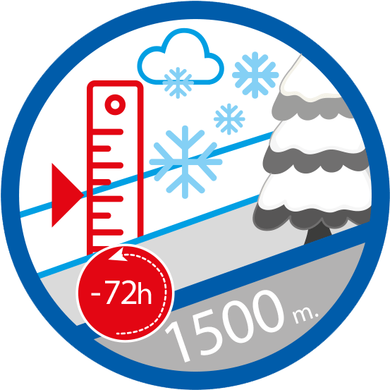 New Snowfall At 2000 M - Circle (672x670), Png Download