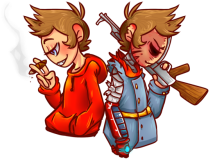 2 - Cartoon (500x354), Png Download