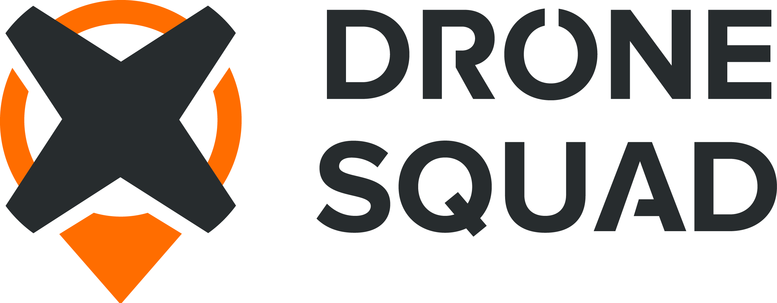 Logos - Drone Squad Logo (2486x970), Png Download