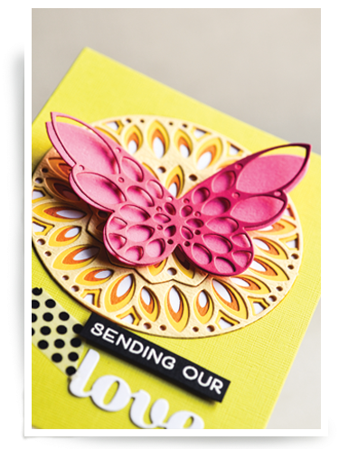 1 - Birch Press Cutting Die Sparkler Butterfly Card (400x510), Png Download
