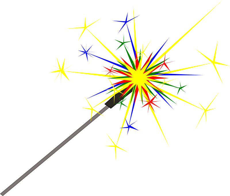 Banner Royalty Free Basic Medium Image Png - Firework Sparklers Clipart (800x681), Png Download