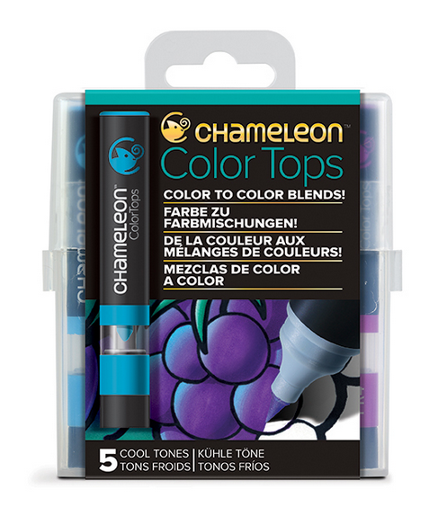 Chameleon Color Tops Marker Set Cool Tones - Set Of Chameleon Colour Tops - Cold Shades (840x840), Png Download