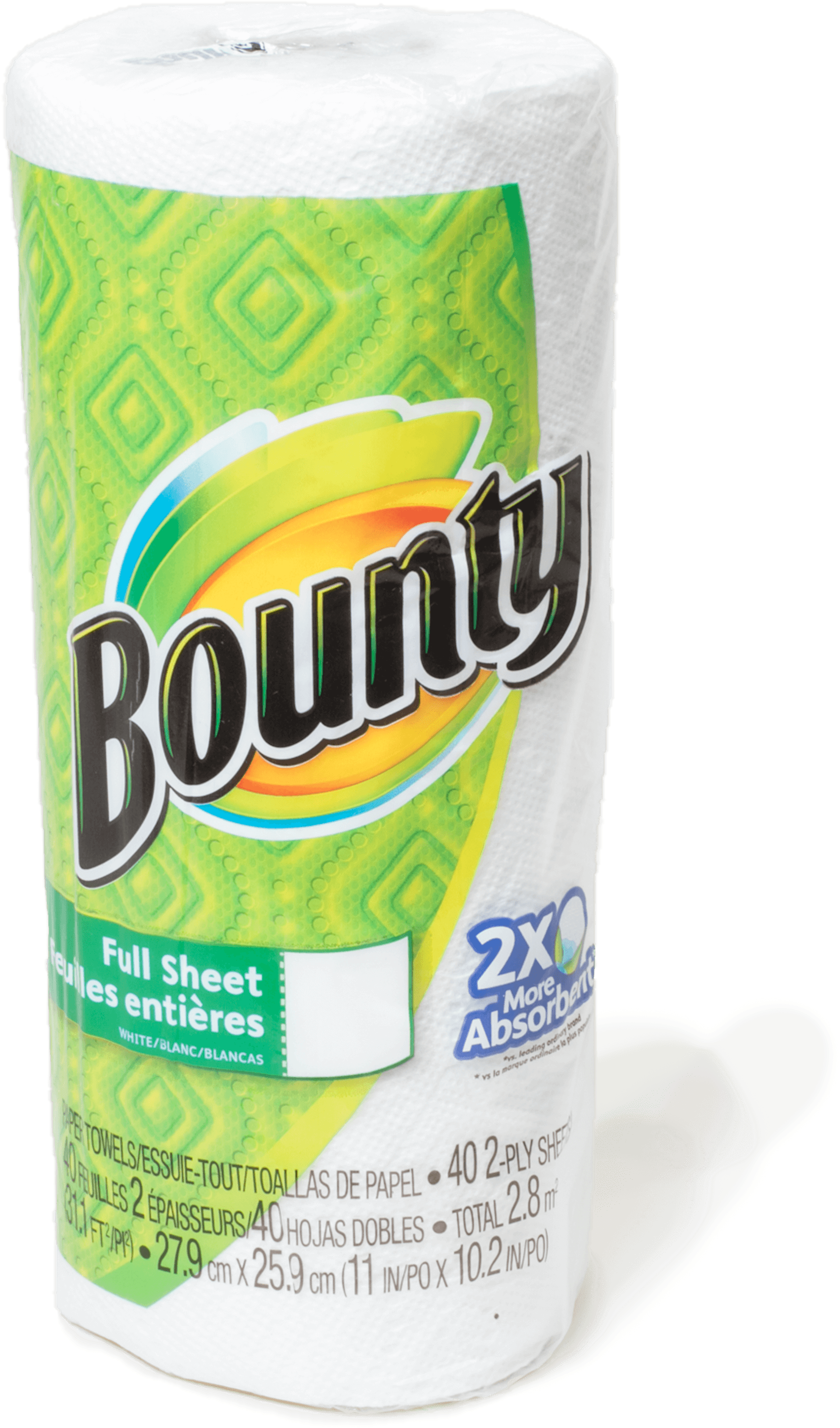 Bounty Selectasize Paper Towels White 1 Huge Roll... (3082x3082), Png Download