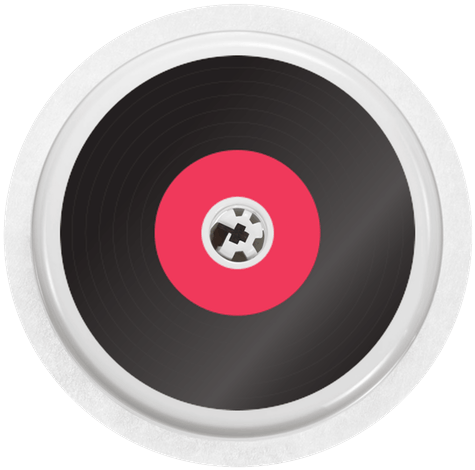 Image Of Vinyl Record - Continuous Glucose Monitor (560x567), Png Download