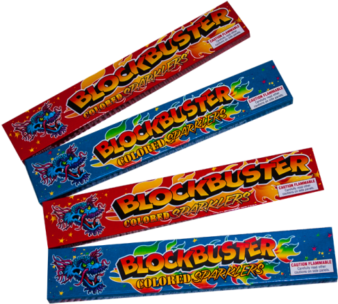 Traditional - Blockbuster Fireworks (500x445), Png Download