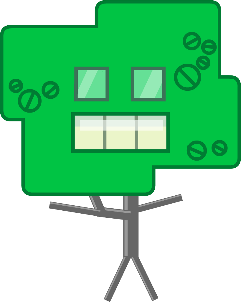 Robot Tree - Bfb Robot (818x1025), Png Download