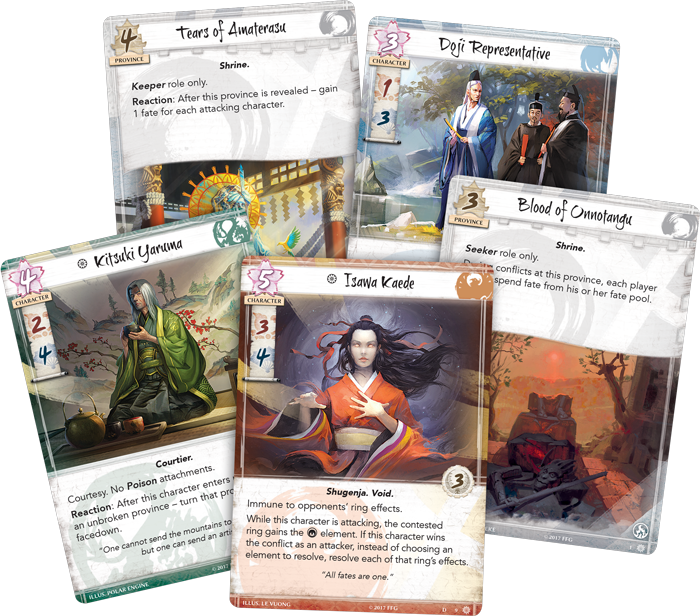 2 - Fantasy Flight Games Tears Of Amaterasu Dynasty Pack (700x616), Png Download