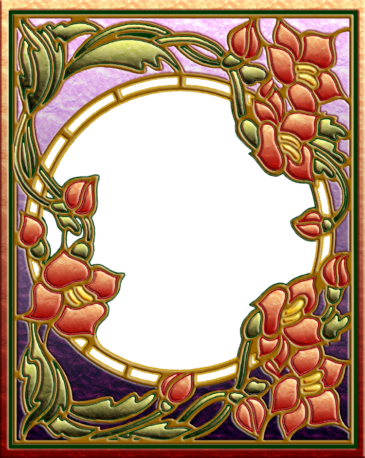Art Nouveau Frame 03 By Ookamikasumi - Art Nouveau Frame Png (500x627), Png Download