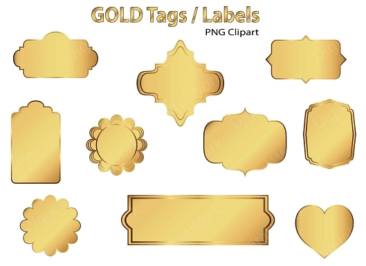 Golden Label Png Pic - Gold Label Clipart Png - Free Transparent PNG ...