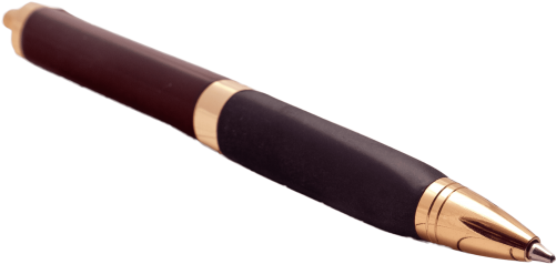 Free Png Pencil Brown Golden Png Images Transparent - Brown Pen Png (850x567), Png Download