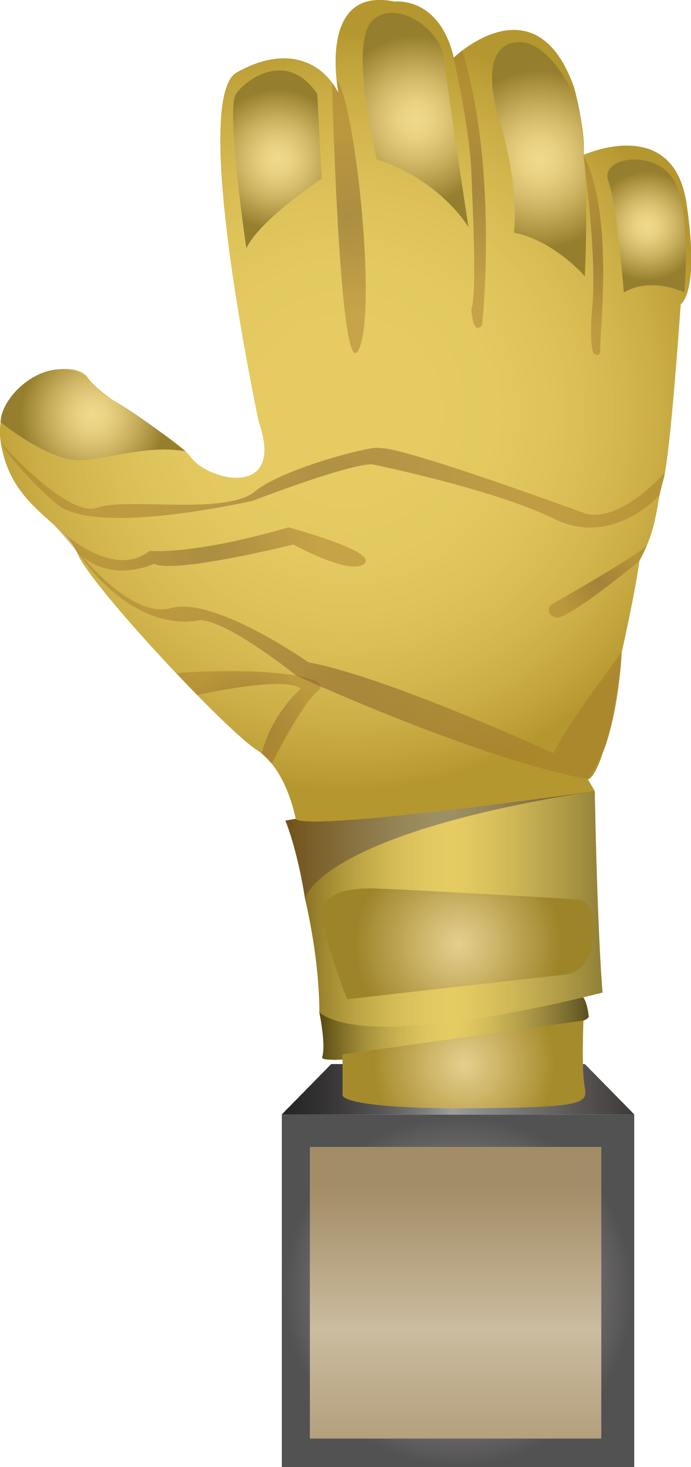 Golden Glove - Golden Glove Transparent (1400x2970), Png Download