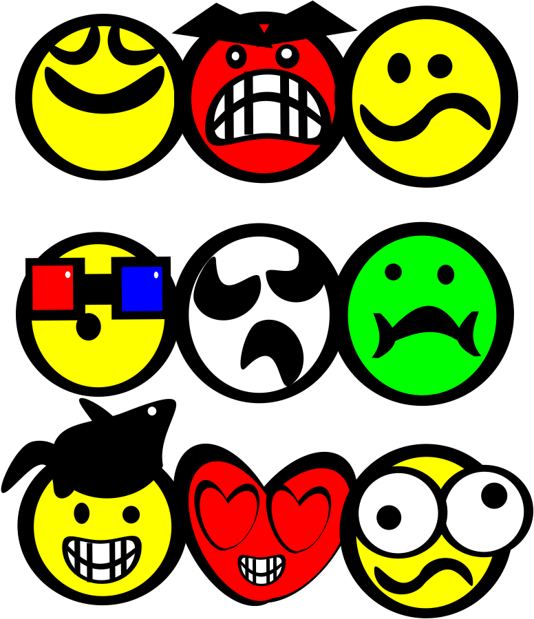 How To Set Use Faces Smiles Clipart (776x900), Png Download