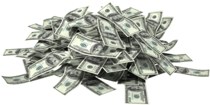 Vector Money Pile - Money Pile Png (500x281), Png Download