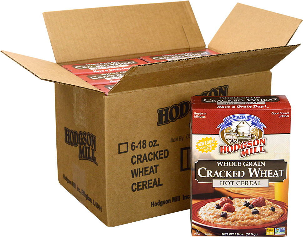 Cracked Wheat Cereal - Hodgson Mill Oat Bran Hot Cereal -- 16 Oz (1000x1000), Png Download