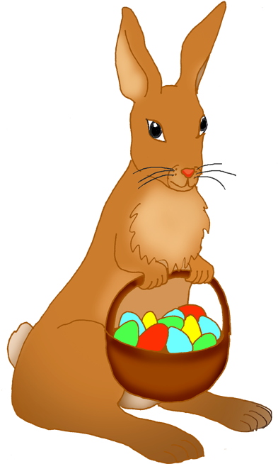 Cracked Crown Picture Library Techflourish Collections - Easter Bunny Basket Clip Art Png (459x709), Png Download