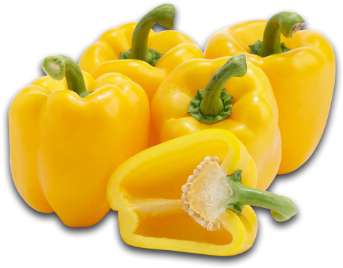 Convert To Base64 Yellow Pepper - Yellow Capsicum (500x500), Png Download