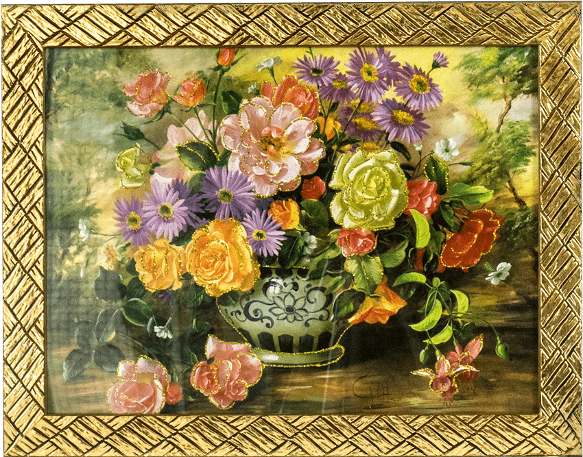 Simples Com Vidro - Puzzle Fleurs Dans Un Vase Step Puzzle (900x900), Png Download