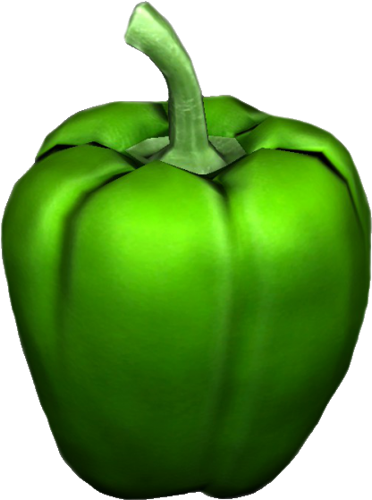 Green Pepper - Green Bell Pepper (475x600), Png Download